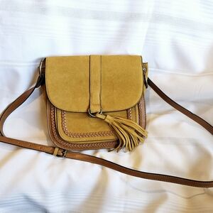 Promod Stylish Ochre Yellow Crossbody Bag